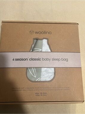Woolino 4-Season Classic Baby Sleep Bag - Sage